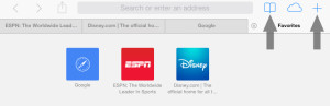 Add Bookmark Safari iOS 7
