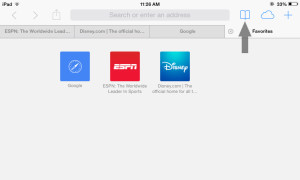 Remove Bookmark Safari iOS 7
